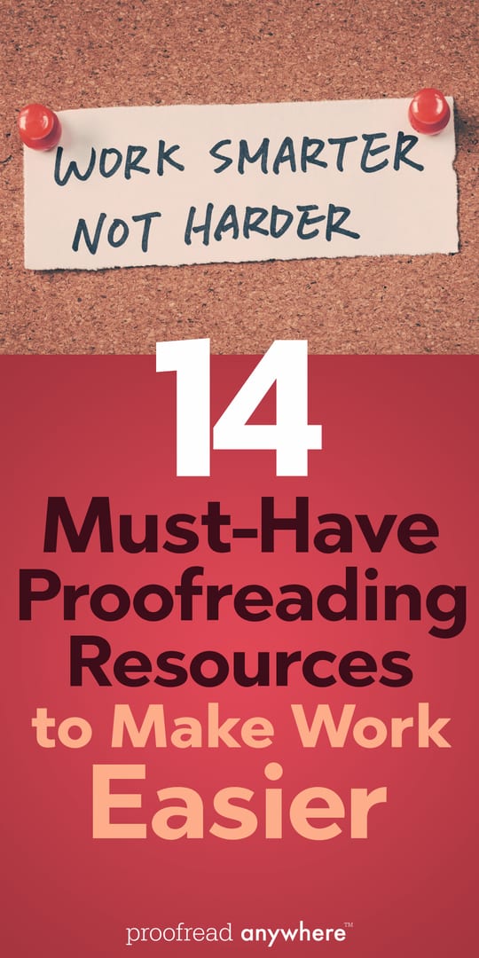 Check out my favorite must-have proofreading resources