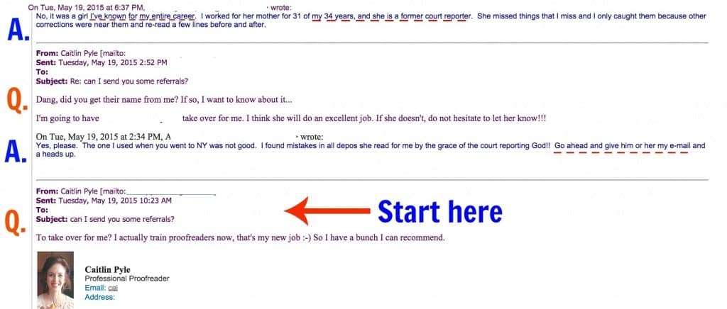 EMAIL EXCHANGE