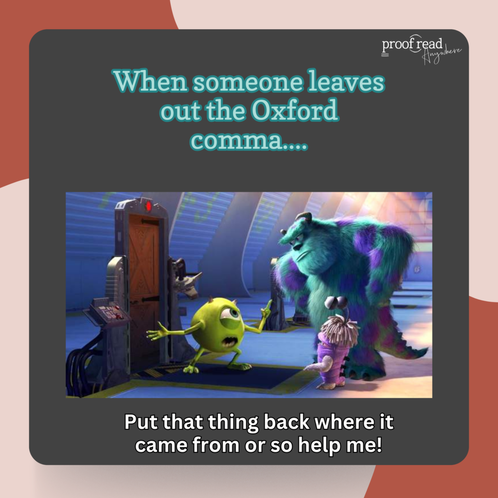 oxford comma meme