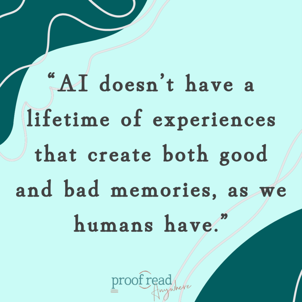 AI doesn't have what humans have