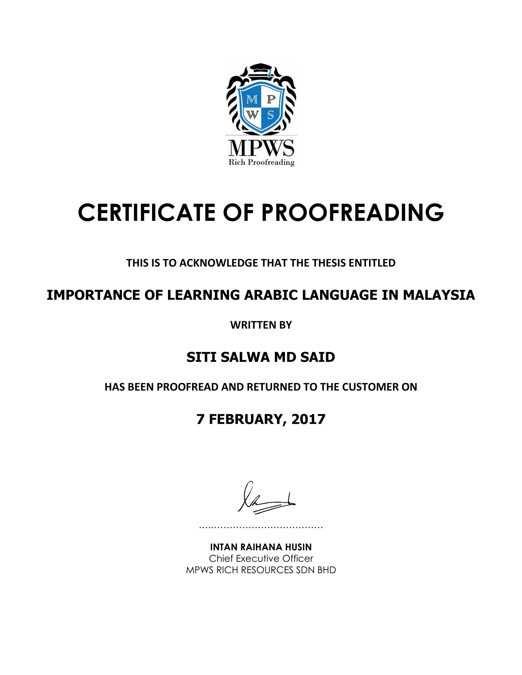 MPWS Rich Proofreading // Your #1 Trusted Proofreading Service in Malaysia